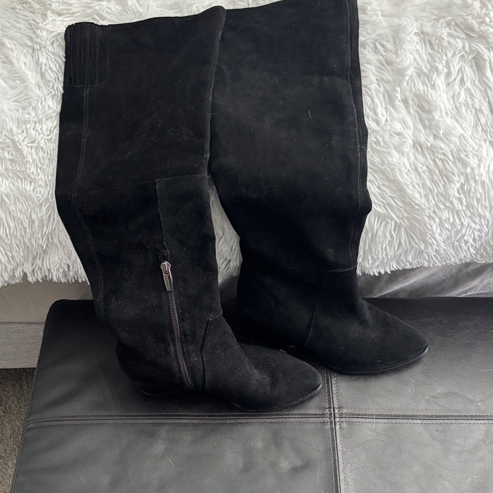 Two by Vince Camuto Black Over the Knee Boots